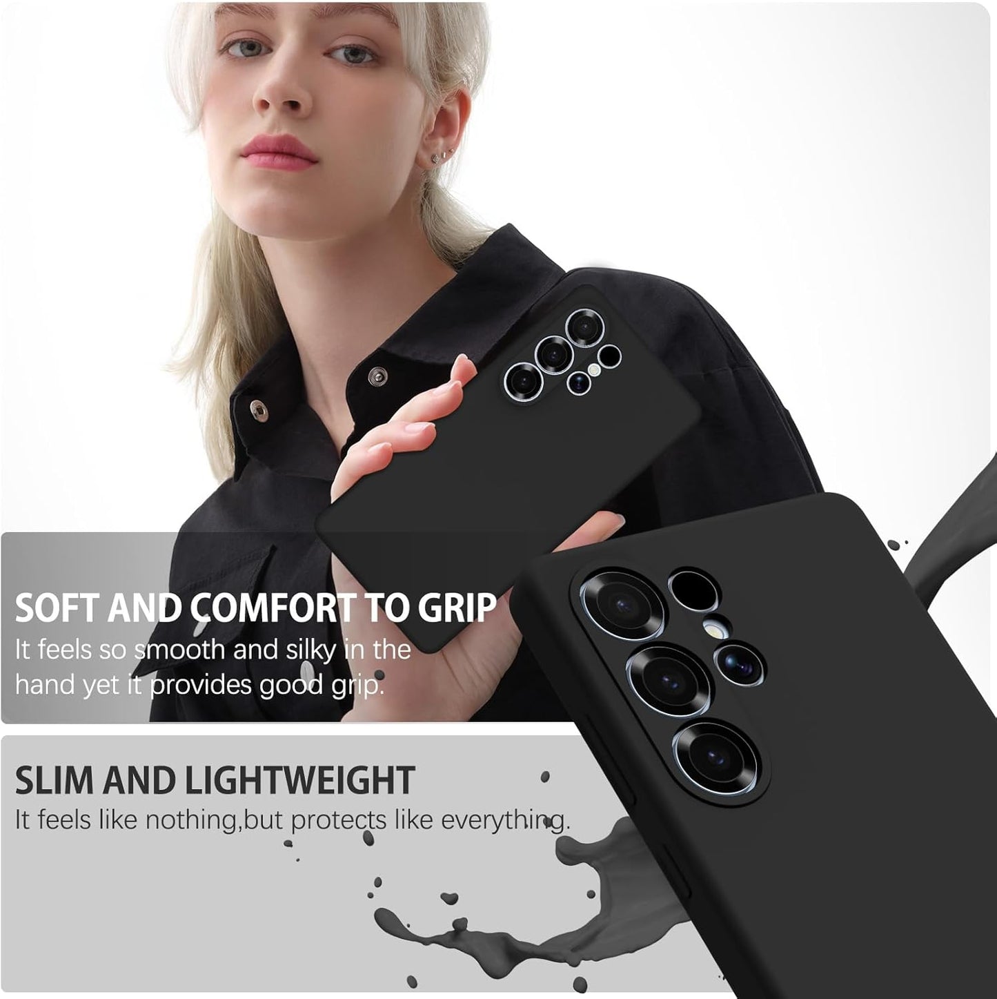 Samsung S Series Black Soft Case