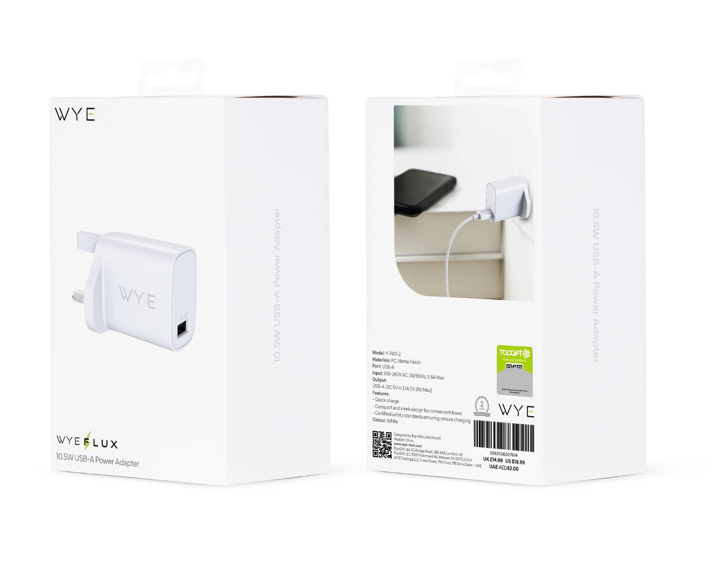 10.5W USB-A Power Adapter